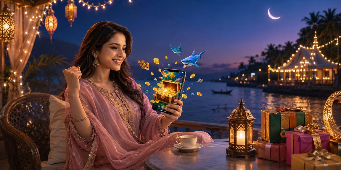 সেন্ট মার্টিনে ঈদ উৎসবে gl8 ভাউচার ও মাছ ধরার গেম উপভোগ করছেন একজন ব্যবহারকারী